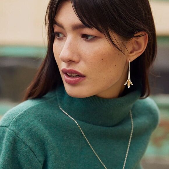 Bohemian flower earrings N336 - Picture 2 of 5